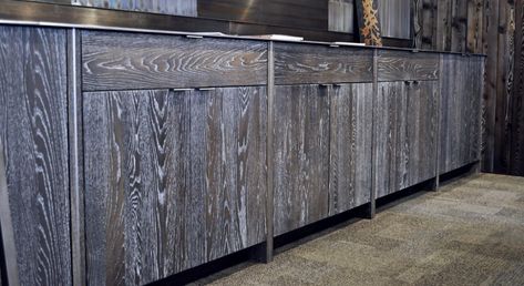 MIDNIGHT OAK CERUSE - Brandner Design Oak Cabinets Kitchen, Cerused Oak Cabinets, Redo Kitchen Cabinets, Kitchen 2021, Oak Kitchen Cabinets, Cerused Oak, Oak Kitchen, Bedroom Black, Oak Cabinets