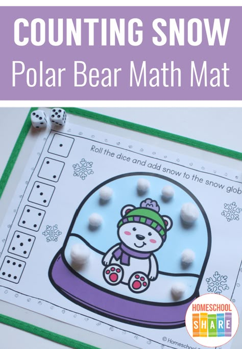 Polar Bear Preschool, Polar Bear Activities For Kindergarten, Polar Bear Theme Preschool, Polar Bear Activities For Preschool, Artic Animals Preschool Math Activities, Polar Bear Lesson Plans Preschool, Polar Bear Activities, Polar Bear Math Activities For Preschool, Polar Bear Polar Bear Activities