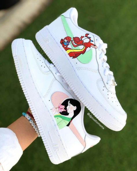 Nike Af1 Custom, Customized Earrings, Af1 Custom, Unique Sneakers, Air Force 1 Custom, Disney Shoes, Custom Air Force 1, Custom Nike, Cute Nike