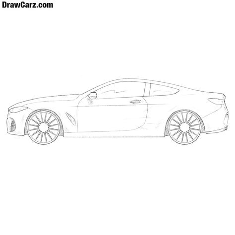 How to Draw a BMW 8 Series step by step Bmw Drawing, Car Drawing Easy, Bmw M3 E30, Bmw 8 Series, Lamborghini Logo, Carros Bmw, Top Fuel Dragster, Bmw Art, Bmw Price