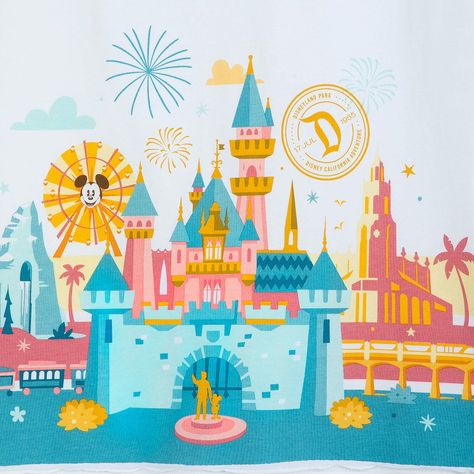 Disney Patterns, Disney Map, Disney Painting, Wallpapers Disney, Painting Architecture, Disneyland Birthday, Disney Canvas, Disney Paintings, Disney Theme Party