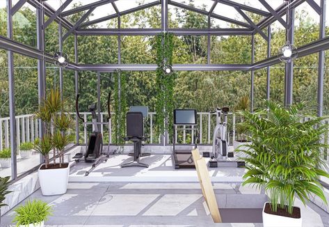 Luxury Home Gyms on Instagram: “No Indoor Space? No Problem! We have some incredible outdoor structure options from climate controlled conservatories to simpler outdoor…” Greenhouse Gym, Garden Gym, Greenhouse Home, Luxury Home Gym, Outdoor Structure, Home Gyms, Climate Control, At Home Gym, No Problem