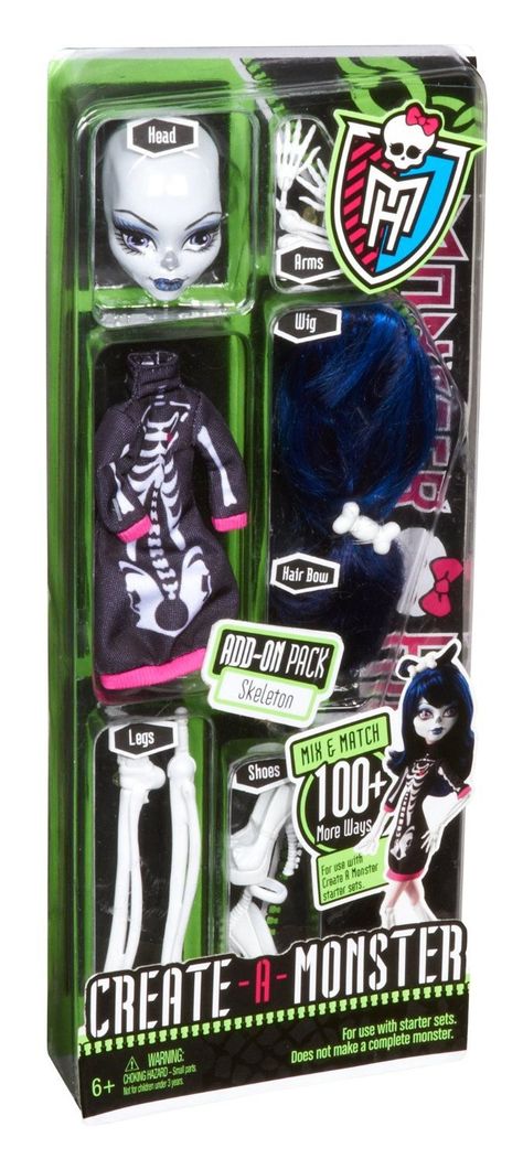 Monster Skeleton, Monster High Crafts, Create A Monster, New Monster High Dolls, Slumber Party Games, Monster High Party, Ninja Turtle Party, Ninja Turtle Birthday, Turtle Party