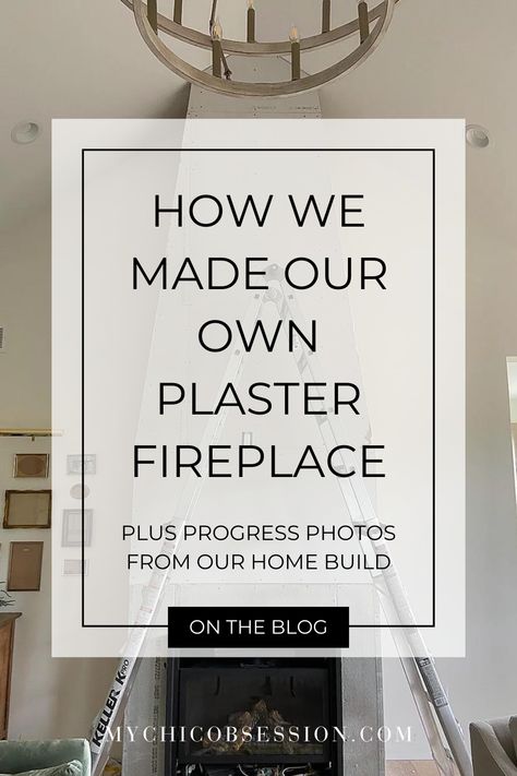 How To Plaster Over Stone Fireplace, Plaster Fireplace Ideas, How To Plaster Fireplace, Plaster Mantle, Plaster And Tile Fireplace, Plaster Of Paris Fireplace, Fireplace Plaster Modern, Plaster Over Tile Fireplace, Diy Limestone Fireplace