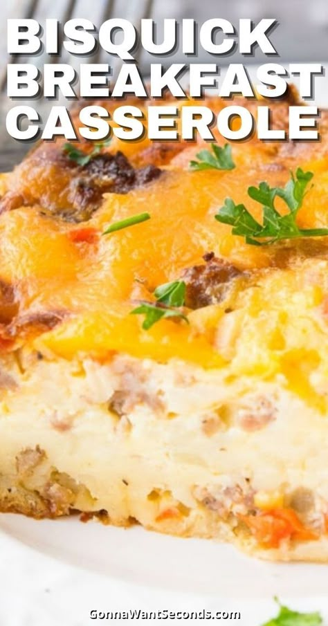 Breakfast Casserole With Bisquick Easy, Bisquick Egg Casserole Recipes, Bisquick Breakfast Pizza, Egg Bake With Bisquick, Bisquick Breakfast Casserole Sausage, Breakfast Ideas Using Bisquick, Breakfast Recipes With Bisquick, Bisquick Recipes Breakfast Casserole, Bisquick Egg Bake Breakfast Casserole