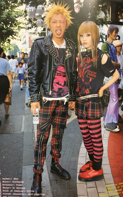 Japanese Punk Fashion, Japanese Punk, Garage Punk, Harajuku Punk, Estilo Harajuku, Punk Culture, 일본 패션, Harajuku Fashion Street, Crust Punk