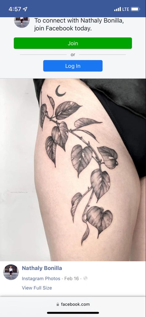 Earthy Tattoos, Floral Thigh Tattoos, Paradise Tattoo, Forearm Band Tattoos, Vine Tattoos, Back Of Shoulder Tattoo, Plant Tattoo, Shoulder Tattoos For Women, Botanical Tattoo