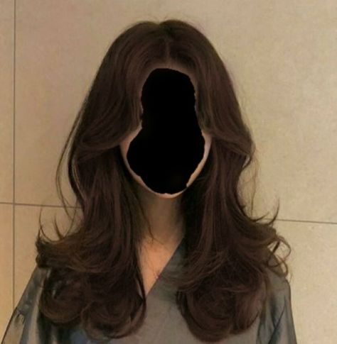 Medium Length Hair With V Shape, Layered Aesthetic Hair, Butterfly Haircut 2022 Long, Aesthetic Layered Hair, Butterfly Layers Hair, Skunk Hair Wolf Cut, Butterfly Haircut Straight Hair, Wolf Cut Medium Hair, Butterfly Layers Haircut