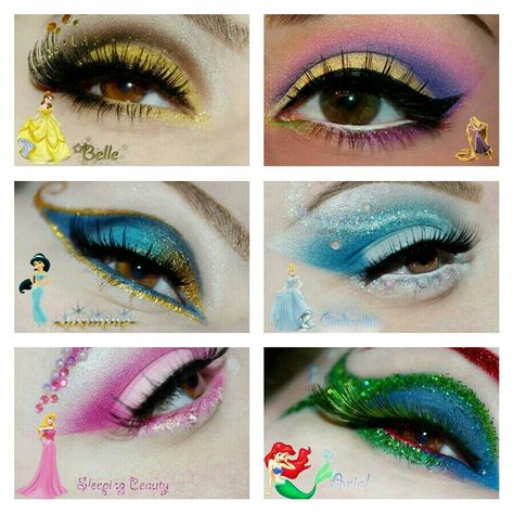 Princess Zelda Makeup, Princess Inspired Makeup, Bridesmaids Makeup Ideas, Zelda Makeup, Disney Princess Makeup, Bridesmaids Makeup, Makeup Themes, Funky Makeup, Princess Makeup