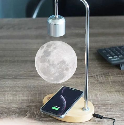 galaxycore room inspo. galaxycore decor ideas. galaxycore room ideas. galaxycore decor inspo #toa #toashop #galaxycore Desktop Lamp, Magnetic Levitation, Moon Lamp, Gift Table, Unique Lamps, Futuristic Design, Great Night, Led Table Lamp, Led Night Light