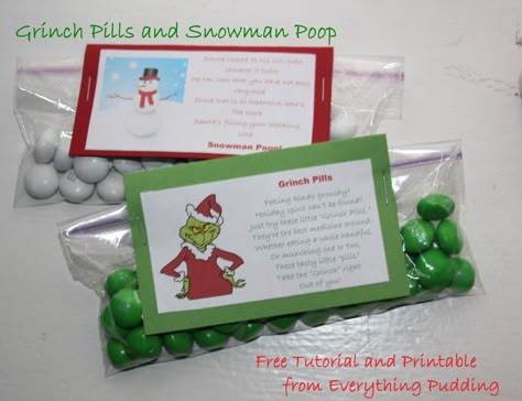 Grinch Poop, Grinch Pills, Google Christmas, Snowman Poop, Grinch Party, Grinch Stole Christmas, 2024 Christmas, Free Christmas Printables, Grinch Christmas