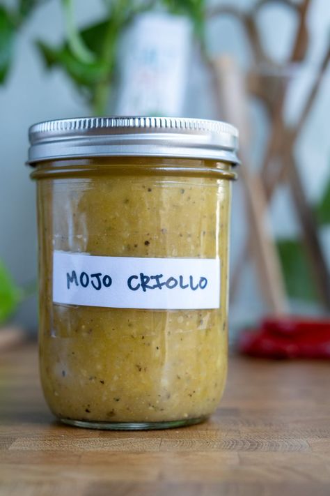 Mojo Criollo (Cuban Mojo Marinade) - Ojingeo Bokkeum, Cuban Mojo Marinade, Paletas Recipes, Mango Chamoy, Korean Pickled Radish, Yangnyeom Chicken, Mojo Criollo, Mojo Marinade, Authentic Mexican Rice