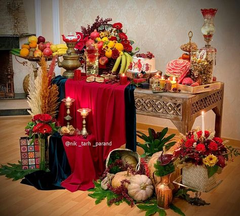 Yalda Night Table Decoration, Yalda Design Decor, Yalda Night Ideas Decor Photography, Yalda Night Design, Yalda Night Ideas Gift, Yalda Theme, Yalda Night Ideas Decor, Yalda Decoration, Shab Yalda Decoration