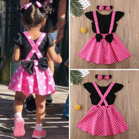 Dress Summer Outfits, Minnie Mouse Birthday Theme, Minnie Mouse Birthday Party Decorations, Minnie Mouse Birthday Decorations, Minnie Birthday Party, Mouse Dress, Headband Outfit