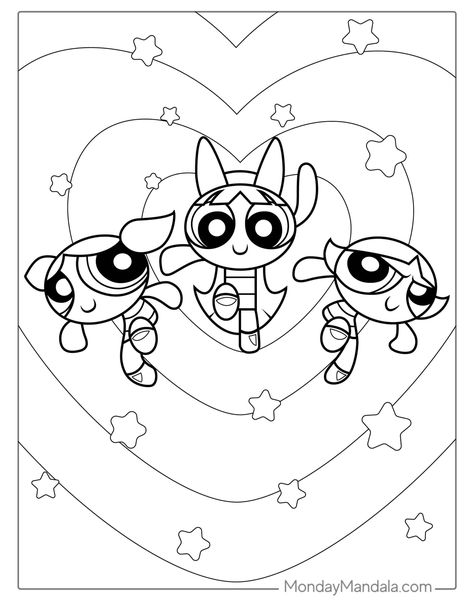 28 Powerpuff Girls Coloring Pages (Free PDF Printables) Disney Colouring Sheet, Coloring Pages Cartoon Network, Cartoon Network Coloring Pages, Powerpuff Girls Coloring Pages, Scene Coloring Pages, Disney Coloring Pages Printables, Disney Colouring, Powerpuff Kızları, Professor Utonium