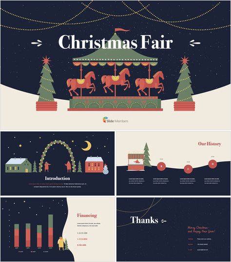 Design Pitch Deck, Pitch Deck Design, Pitch Deck Presentation, Christmas Illustrations, Christmas Events, Pie Bar, Pitch Deck, Christmas Illustration, Deck Design