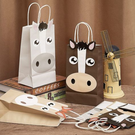 Party favor bags-Horse Party Favor Bags- Cowboy/Cowgirl Party Horse Goodie Bags, Horse Party Decorations, Horse Party Favors, Barnyard Party, Horses Theme, Horse Party, Grand Daughter, Cowboy Horse, Cowgirl Party