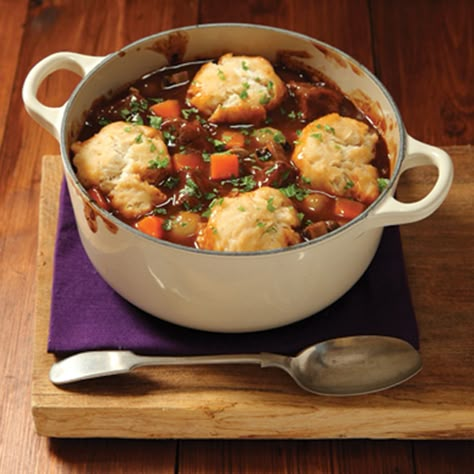 Dutch Oven Beef Stew Recipes, Instant Pot Stew Recipe, Beef Stew And Dumplings, Dutch Oven Beef Stew, Homemade Dumplings Recipe, Beef Stew With Dumplings, Beef Cubed Steak, Beef Dumplings, Tasty Beef Stew