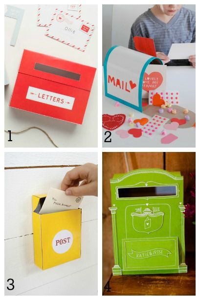 DIY Mailboxes for Kids – Housing a Forest Kids Valentine Crafts Preschool, Diy Kids Art Station, Diy Letter Boxes, Kids Art Station, Cardboard Boxes Kids, Kids Mailbox, Preschool Valentine Crafts, Diy Mailbox, Kids Pretend Play