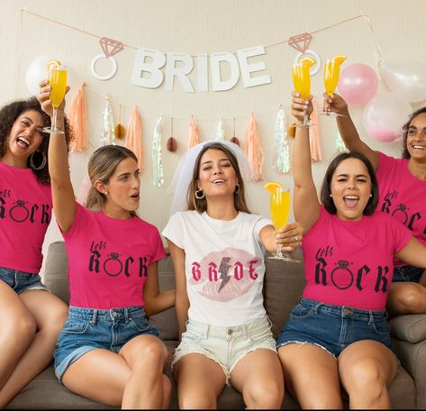 Bachelorette Party Matching, Bridesmaid Tshirts, Cocktail Theme, Matching Bridesmaids, Family Songs, Baghdad Iraq, Brides Babes, Bride Shirt, Bridesmaid Shirts