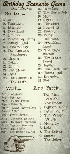 Birthday Senario Game: Go to Rivendell with Sherlock Holmes and Battle Smaug... Given there's a relation between those two I wouldn't be surprised if Sherlock joined Smaug's side against me... How To Be Like Sherlock Holmes, Birthday Scenario Game, Funny Name Generator, Scenario Game, Birthday Scenario, Name Games, Funny Names, Name Generator, What Is Your Name