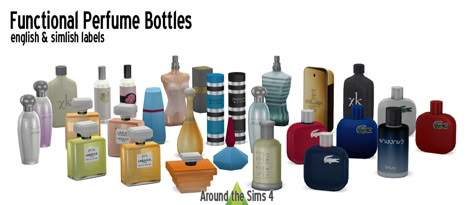 Around the Sims 4 | Custom Content Download | Functional perfume bottles Sims 4 Functional Cc, Sims 4 Functional, Around The Sims 4, The Sims 4 Custom Content, Sims 4 Traits, Old Perfume Bottles, Sims 4 Clutter, Sims 4 Cc Shoes, The Sims 4 Packs