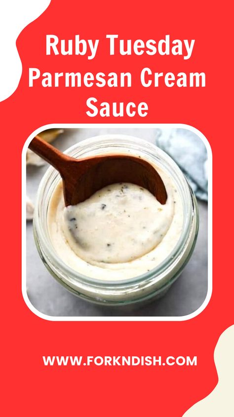 Are you looking for a tasty sauce? Ruby Tuesday Parmesan Cream Sauce Recipe is here! Ruby Tuesday Parmesan Cream Sauce, Parmesan Cream Sauce Recipe, Ruby Tuesday Recipes, Homemade Bbq Sauce Recipe, Cream Sauce Recipe, Keto Soups, Parmesan Cream Sauce, Ruby Tuesday, Cream Sauce Recipes