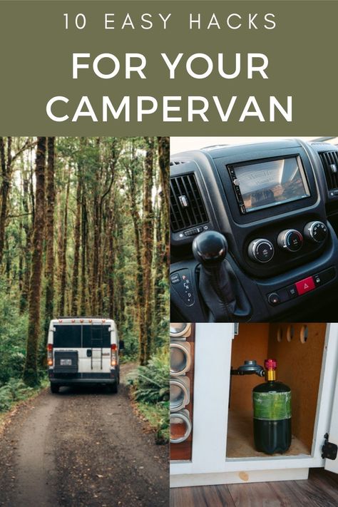 Campervan Organization Ideas, Campervan Life Hacks, Van Essentials, Camper Van Hacks, Van Ideas Interior, Camping Van Ideas, Vanlife Hacks, How To Start Van Life, Van Life Storage