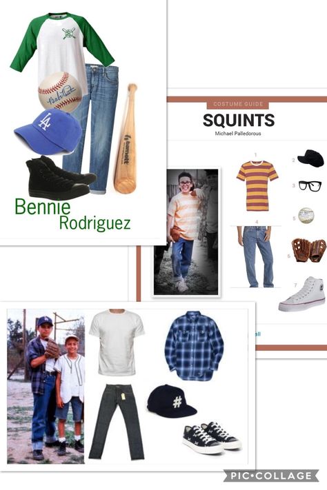 Benny Rodriguez Halloween Costume, Sandlot Halloween Costumes Family, Benny The Jet Rodriguez Outfit, Sandlot Outfits Style, Benny Rodriguez Costume, The Sandlot Outfit Ideas, Sandlot Family Halloween Costumes, Benny The Jet Rodriguez Costume, The Sandlot Halloween Costumes