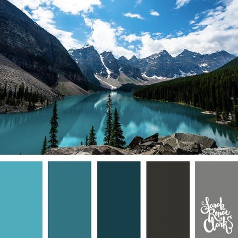 Color-palette-051-mountains Color Palette Landscape, Sarah Renae Clark, Mountains And Trees, Color Catalog, Beautiful Landscape Photography, Grey Color Palette, Color Palate, Design Seeds, Color Balance