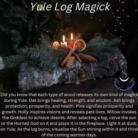 Yule Logs Decoration, Witchy Holidays, Wicca Holidays, Yule Traditions, Happy Yule, Christmas Yule Log, Yule Crafts, Yule Celebration, Winter Solstice Celebration