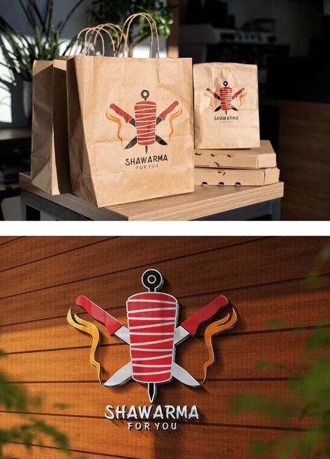 30+ Arabic Shawarma Logo Designs to Wow Your Customers! - iShareArena | Creative Hub Shawarma Packaging Ideas, Shawarma Branding, Arabic Shawarma, Shawarma Logo, Restaurant Brand Design, Restaurant Branding Identity, Resturant Design, Shop Name Ideas, Container Cafe