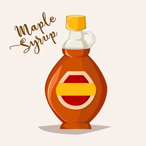 Maple Syrup Bottle, Maple Syrup Bottles, Syrup Bottle, Food Label, Canada Day, Graphic Editing, Logo Food, Maple Syrup, Glass Bottle