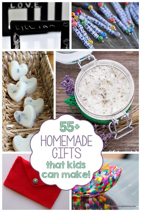 Homemade Gifts Kids Can Make, Gifts Kids Can Make, Homemade Kids Gifts, Kids Craft Gifts, Kids Homemade, Diy Gifts For Kids, Diy Spring, Handmade Christmas Gifts, Homemade Christmas Gifts