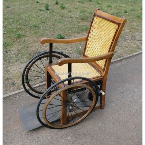 Wheelchairs Prop Hire » Period wood Wheelchair with rattan seat - Keeley Hire Wooden Wheelchair, Creepy Toys, Theatre Props, Vintage Nurse, Prop Hire, Film Tv, Wheelchair, Kitchen Aid, Rocking Chair