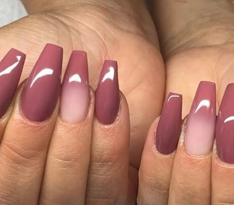 Noel Nails, Nails Shape Coffin, Dark Pink Nails, Bright Pink Nails, Nails Shape, Nails Dark, Baby Pink Nails, Nail Acrylic, Airbrush Nails