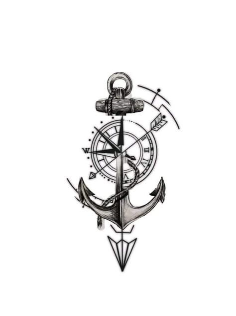 Men Anchor Tattoo Ideas, Compass And Anchor Tattoo Design, Anchor Tattoo Design For Men, Compass Anchor Tattoo Design, Anchor And Compass Tattoo, Anchor Tattoo For Men, Anchor Compass Tattoo, Infinite Tattoo, Om Shiva