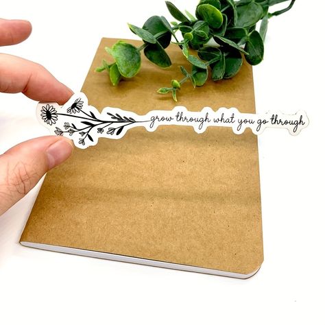 Faster shipping. Better service Sticker App, Sticker Aesthetic, Health Tattoo, Craft Desk, Aesthetic Flowers, Growth Quotes, 1 Tattoo, Hydroflask Stickers, Decorate Notebook