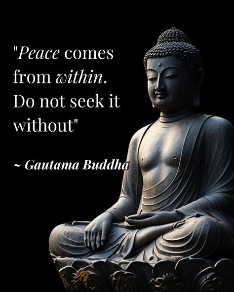 True tranquility is inner harmony. 🧘 Peace comes from within, not external circumstances. Cultivate self-awareness for lasting peace. 🌿  #psychology #wisdom #enlightenment #habits #selfdevelopment #discipline #selfimprovement Buddha Motivational Quotes, Manifestation Prayer, Buddha Thoughts, Wu Wei, Buddha Wisdom, Quotes Spirituality, Inner Harmony, Buddha Quotes Inspirational, Great Thinkers