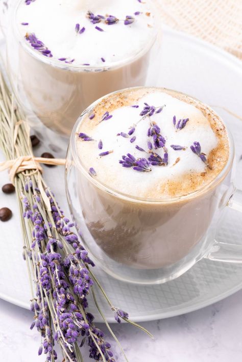 Simple Lavender Syrup for Coffee Recipe | Cozymeal Lavender Syrup For Coffee, Syrup For Coffee, Lavender Drink, Benefits Of Lavender, Lavender Latte, Lavender Recipes, Lavender Syrup, Nourishing Foods, Keto Drink