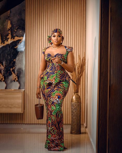 #TGIF: ANKARA STYLE INSPO #62 African Mermaid, Ankara Dress Designs, Ankara Long Gown Styles, Ankara Dress Styles, African Print Dress Ankara, Best African Dresses, African Wear Dresses, African Print Dress Designs, African Wedding Dress