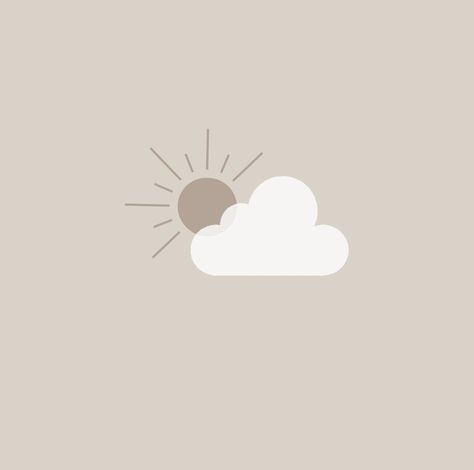 Free to save beige and white weather app icon for Home Screen. Weather Aesthetic Icon, Aestheticwallpaper Beige, Beige And Blue Aesthetic Wallpaper, Weather App Icon Aesthetic, Weather App Icon, 17 Aesthetic, Apps Aesthetic, Aesthetic Widgets, Icon Iphone