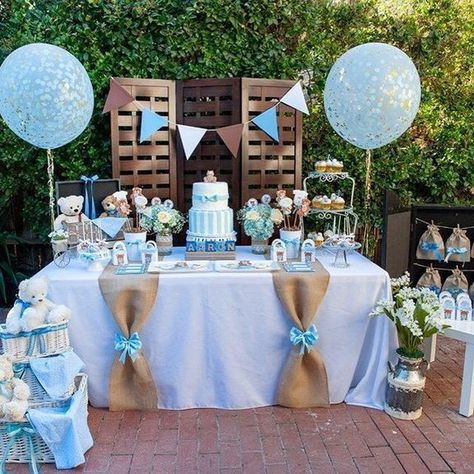 Outdoor Baby Shower Ideas For Boys, Rustic Baby Shower Ideas For Boys, Vintage Baby Boy Shower Ideas, Ideas De Baby Shower Decoracion, Baby Shower Ideas Outdoor, Baby Shower Boy Ideas, Boys Baby Shower Ideas, Rustic Baby Shower Ideas, Blue Baby Shower Ideas