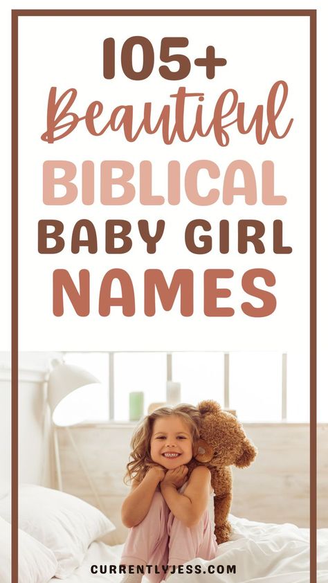 Looking for the perfect name for your baby girl? Check out this fun list of beautiful biblical girl names, Christian girl names, and Hebrew girl names—all with meanings and Bible references! From classic to unique, these religious names are packed with history and charm. Dive in and find the ideal name that’s both meaningful and timeless—perfect for your little one! Biblical Baby Girl Names, Christian Baby Girl Names, Hebrew Girl Names, Biblical Girl Names, Religious Names, Girl Names With Meaning, Christian Names