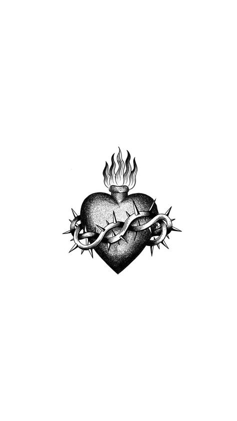 Aloe Vera Tattoo, Saint Tattoo, Catholic Tattoos, Sacred Heart Art, Wrist Tattoo Designs, Sacred Heart Tattoos, Traditional Tattoo Designs, Christ Tattoo, Religious Tattoo