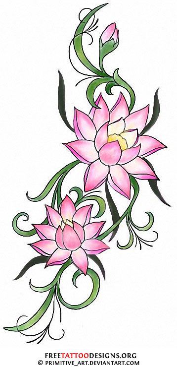 Lilly Tattoo Design, Lilly Flower Tattoo, Water Lily Tattoos, Lillies Tattoo, Lotus Flower Tattoo Design, Lilies Drawing, Flower Tattoo Meanings, Lilly Flower, Lotus Flower Design