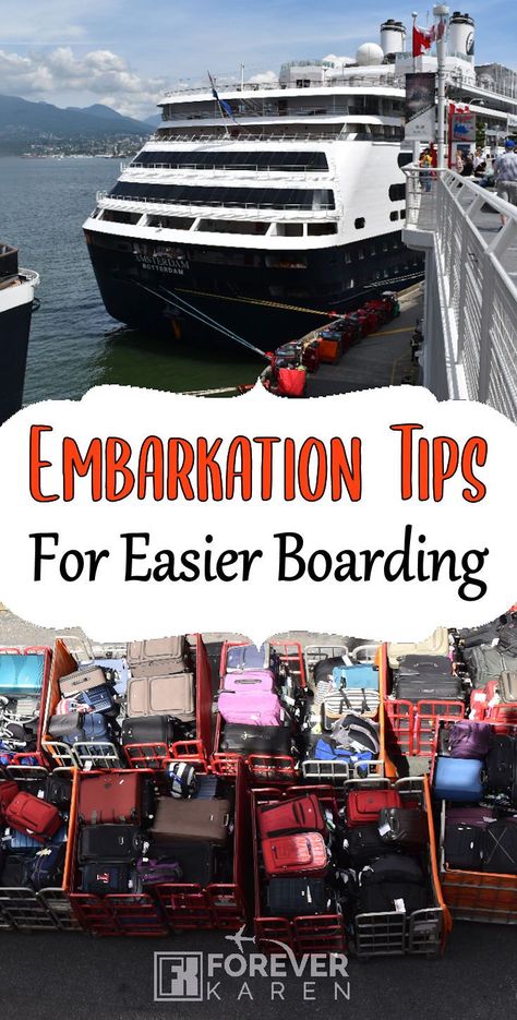 Cruise Tips And Tricks, Embarkation Day, Cruise Checklist, Carnival Cruise Tips, Cruise Tips Royal Caribbean, Cruising Tips, Holiday Hacks, Canada Cruise, Anniversary Cruise