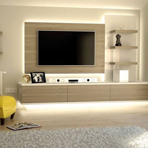 35 Unique Wall Unit Design Ideas For The Perfection Your Home - Engineering Discoveries टीवी यूनिट, Tv Kastenwanden, Tv Center, Modern Tv Room, Office Cabin, Bedroom Tv Wall, Wall Unit Designs, Tv Unit Furniture Design, Tv Unit Decor