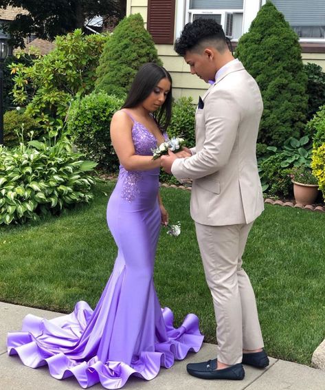 Lavender Prom, Cheap Prom Dresses Long, Mermaid Prom Dresses Lace, Purple Prom, Purple Mermaid, Purple Prom Dress, Long Prom Dresses, Lace Mermaid, Prom Girl