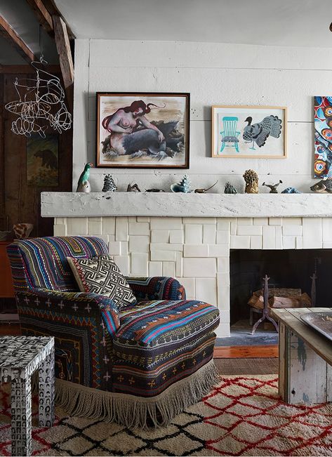 Living With Art | Billy Cotton — THE ARTFUL REVIEW Fromental Wallpaper, Billy Cotton, Dutch Tiles, Cindy Sherman, Interior Design Work, Nyc Design, Layered Rugs, Bold Color Palette, Architecture Interiors